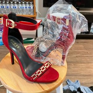 Red Guess Heels